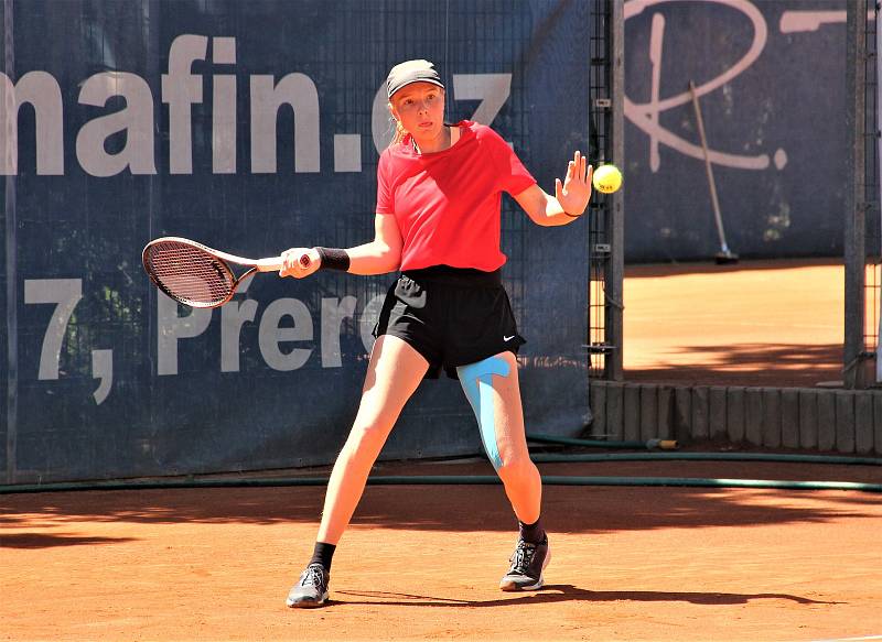 Tenisové mistrovství Evropy juniorů do 16 let v Přerově. Indira Lepage (Belgie)