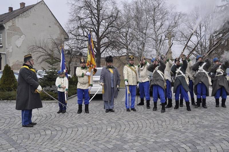 Slavnostní otevření válečné naučné stezky v Tovačově