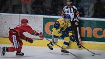 Hokejové derby mezi HC Zubr Přerov a LHK Jestřábi Prostějov 30. listopadu 2022 v Přerově.