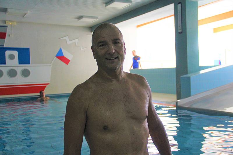 Mezinárodní mistrovství České republiky v plavání kategorie masters v Přerově. Stanislav Bartůšek