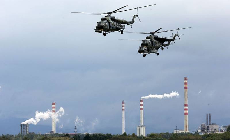 Konec vrtulníkové letky v Přerově, posledních devět strojů Mi – 171š odletělo