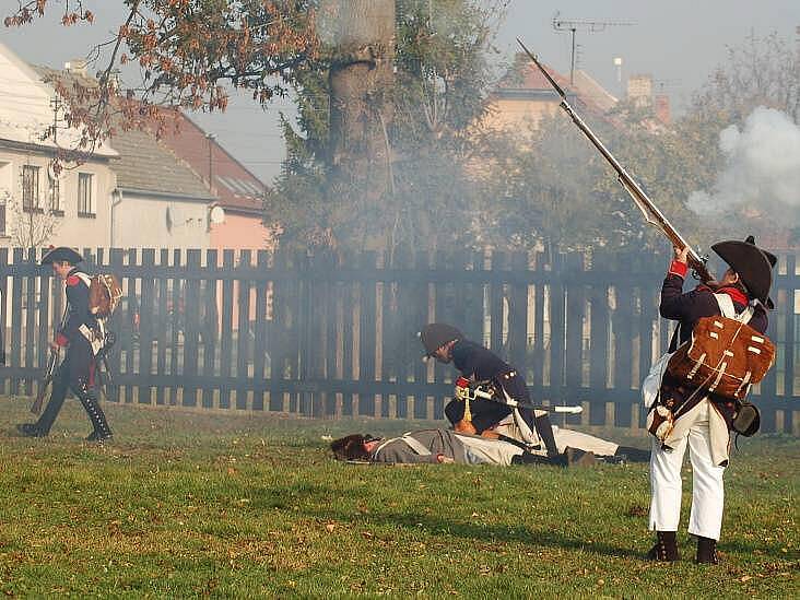 Slavkovská bitva u dřevohostického zámku