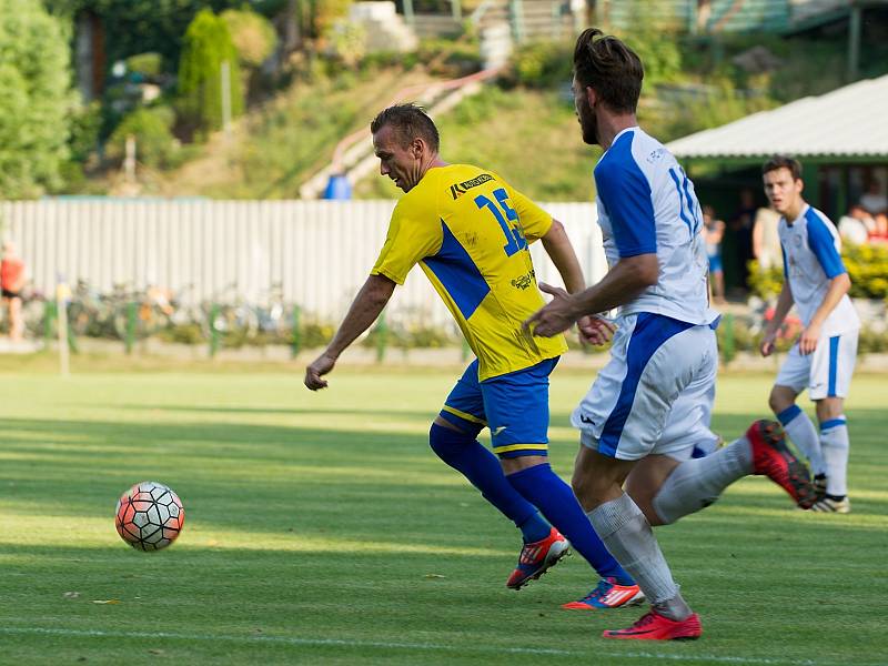 MOL Cup: fotbalisté Kozlovic (ve žlutém) porazili Přerov 2:0