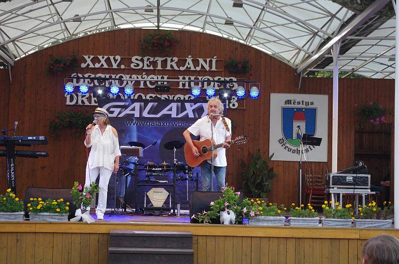 Setkání dechových hudeb v Dřevohosticích zahájil koncert zajímavého hosta - zpěvačky Petry Černocké.