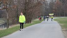 Osecký "Jadran" se stal oblíbenou zastávkou cyklistů, bruslařů i pěších, kteří vyrazili o velikonočních svátcích do přírody.