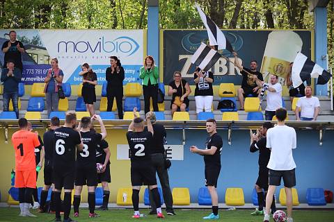 Fotbalisté FK Kozlovice B proti FK Potštát (1:1, pen. 4:1). Okresní přebor OFS Přerov