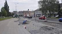 Uzavírka části Kojetínské ulice v Přerově