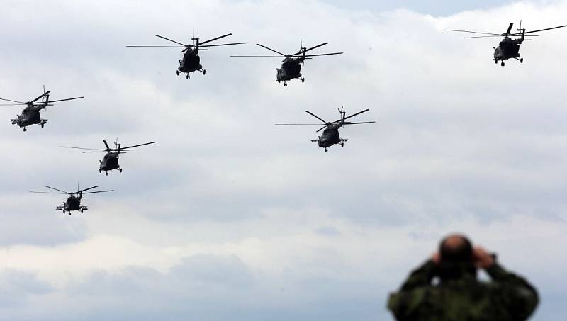 Konec vrtulníkové letky v Přerově, posledních devět strojů Mi – 171š odletělo