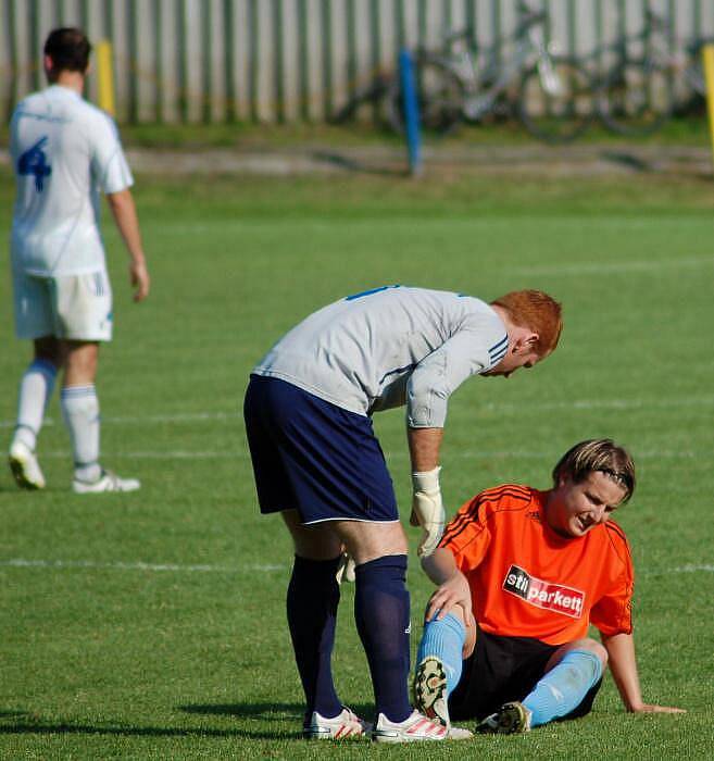 Kozlovice (v oranžovém) proti Dolanům