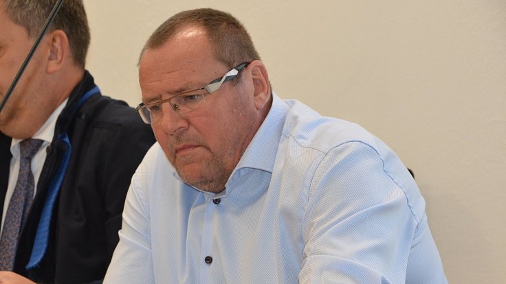 Bývalý přerovský radní Marek Dostál u Okresního soudu v Přerově 1. září 2022