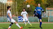 Fotbalisté Přerova (v modrém) proti FC Dubicko (6:0).