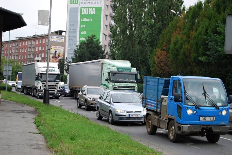 Dopravní kolaps v Přerově 
