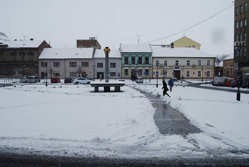 Sněhová nadílka v Přerově - 4. 2. 2019