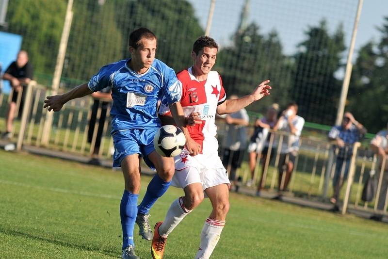 1.FC Viktorie Přerov (v modrém) vs. SK Hanácká Slavia Kroměříž