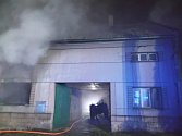 V Benově na Přerovsku v noci na úterý 27. 9. 2022 hořel rodinný dům.