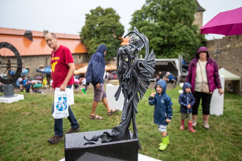 Hrad Helfštýn přivítal umělecké kováře v rámci festivalu Hefaiston, 27. srpna 2022, Týn nad Bečvou.