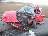 Nehoda na silnici mezi Grymovem a Kozlovicemi, 17. října 2022