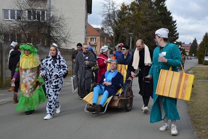 Vodění medvěda 2022 v Brodku u Přerova.