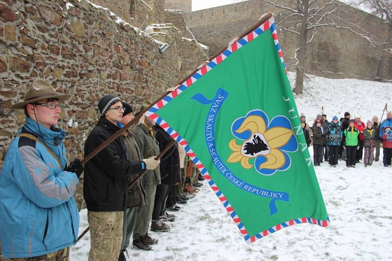 Novoroční výšlap na Helfštýn - sobota 2. ledna 2016