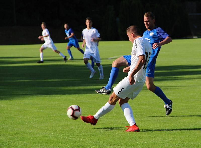 Přípravné utkání mezi FK Kozlovice a MFK Vyškov.