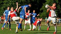 1.FC Viktorie Přerov (v modrém) vs. SK Hanácká Slavia Kroměříž