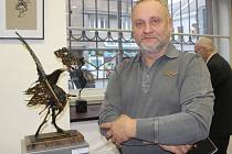 Výstava děl sochaře a uměleckého kováře Igora Kitzbergera ve výstavní síni Pasáž v Přerově