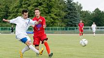 Fotbalisté 1. FC Viktorie Přerov v přípravném zápase s FK Bystřice pod Hostýnem.