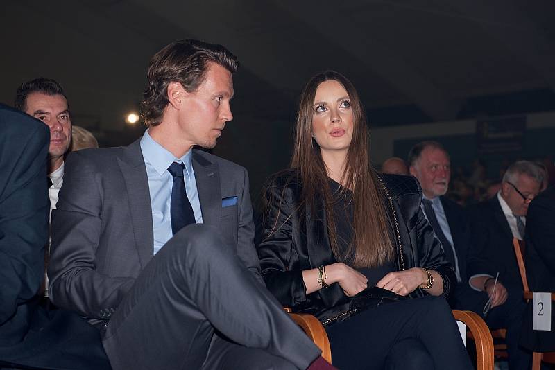 Zlatý kanár 2019 v Přerově. Tomáš Berdych a Ester Berdych Sátorová