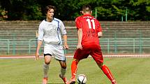 Fotbalisté 1. FC Viktorie Přerov v přípravném zápase s FK Bystřice pod Hostýnem.