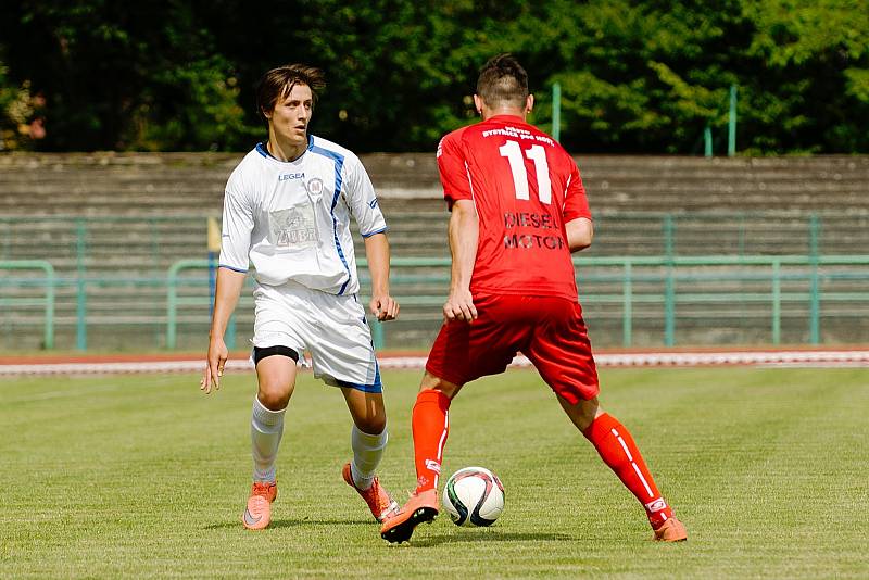 Fotbalisté 1. FC Viktorie Přerov v přípravném zápase s FK Bystřice pod Hostýnem.