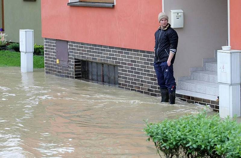 Zatopené Troubky, 18. května 2010 odpoledne