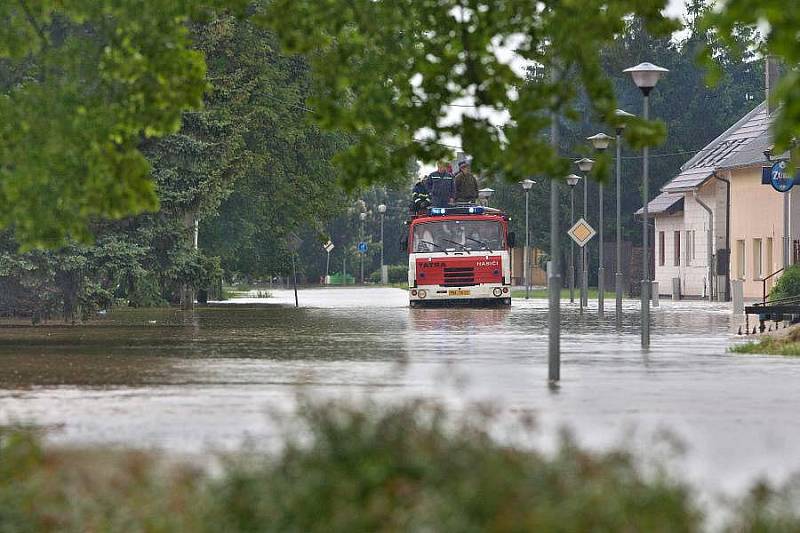 Zatopené Troubky, 18. května 2010 odpoledne