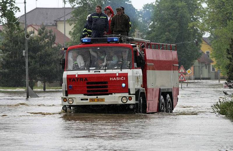 Zatopené Troubky, 18. května 2010 odpoledne