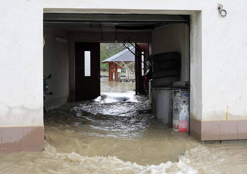 Zatopené Troubky, 18. května 2010 odpoledne