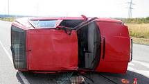 Víkendová dopravní nehoda dvou aut na Horecku