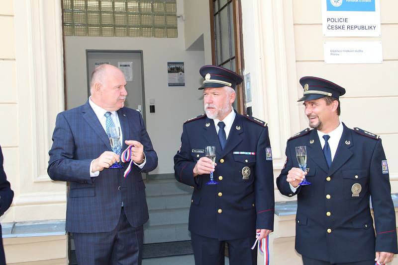 Otevření nově zrekonstruované služebny policie v Přerově u nádraží