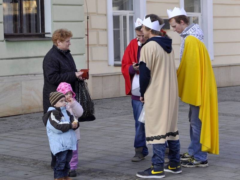 Tříkrálová sbírka v centru Přerova