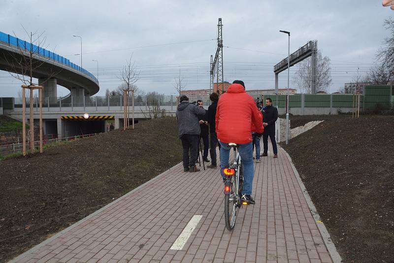 Nový cyklotubus pod tratí na cestě mezi centrem Přerova do Předmostí