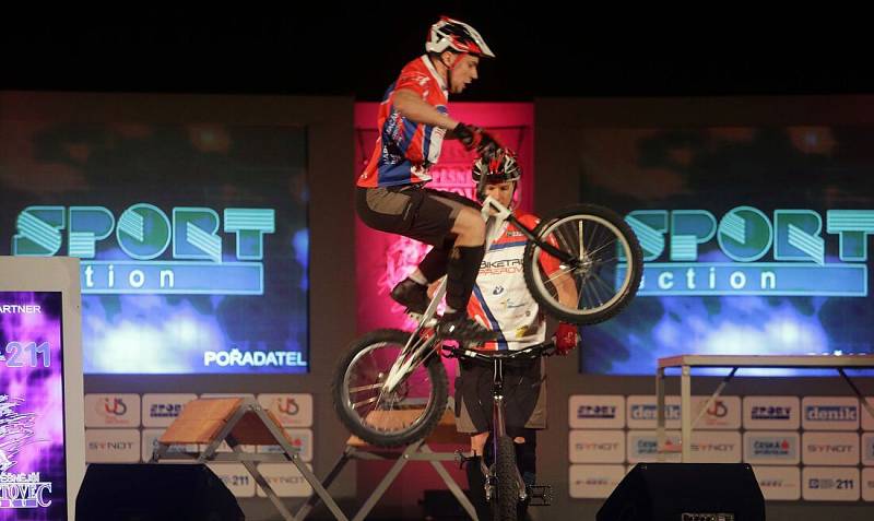 Biketrialista Pavel Procházka. Vyhlášení Nejúspěšnějšího sportovce roku 2015 v Přerově