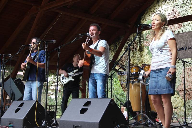 Pohodová nálada vládla v sobotu na osmnáctém ročníku festivalu trampské, folkové a bluegrassové hudby Tovačovský portál.