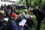 Pieta u pomníku obětem Přerovského povstání na olomouckých Lazcích