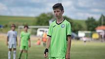 Žákovský memoriál v Želatovicích. FC Slovácko - 1. FC Viktorie Přerov (v zeleném)