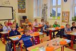 První den ve škole 1. září 2020 v Brodku u Přerova.