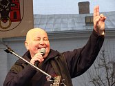 Poslední štědrodenní koncert Pavla Nováka na přerovském náměstí v roce 2008