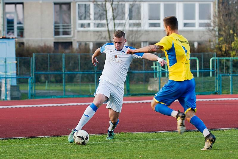 Fotbalové derby mezi domácím Přerovem a Kozlovicemi ovládla 2:1 Viktorka. Foto: Deník/Jan Pořízek