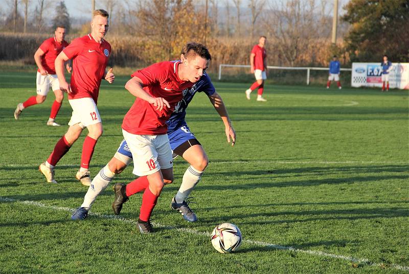 Fotbal, krajský přebor: FK Brodek u Přerova - TJ Sigma Lutín.