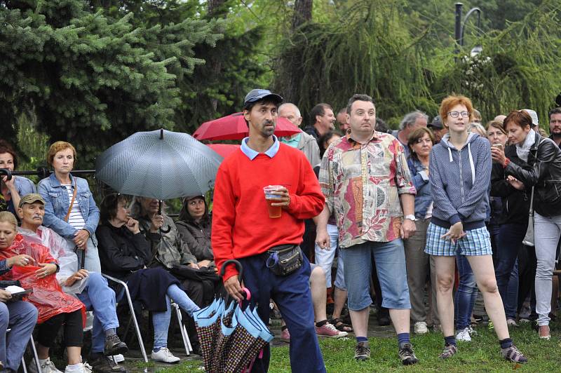 Hudební léto na hradbách - koncert argentinské zpěvačky a kytaristky Vanesy Harbek. Ta se na pódiu objevila v doprovodu skvělých polských hudebníků.