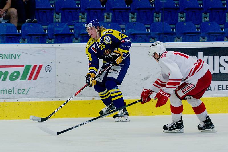 Hokejisté Přerova na přípravném turnaji Zubr Cup proti HC Slavia Praha.