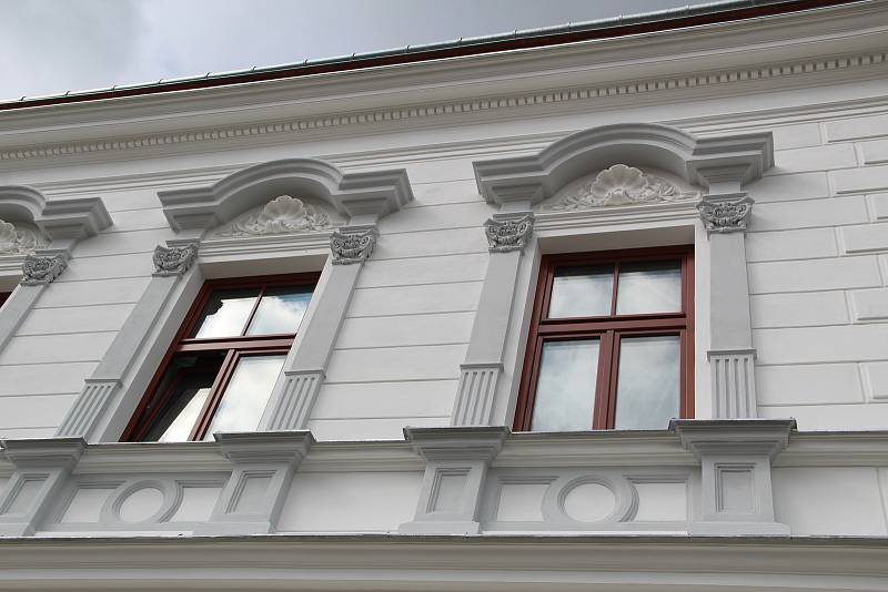 Blažkův dům na náměstí T. G. Masaryka v Přerově prochází náročnou rekonstrukcí, 2. srpna 2022