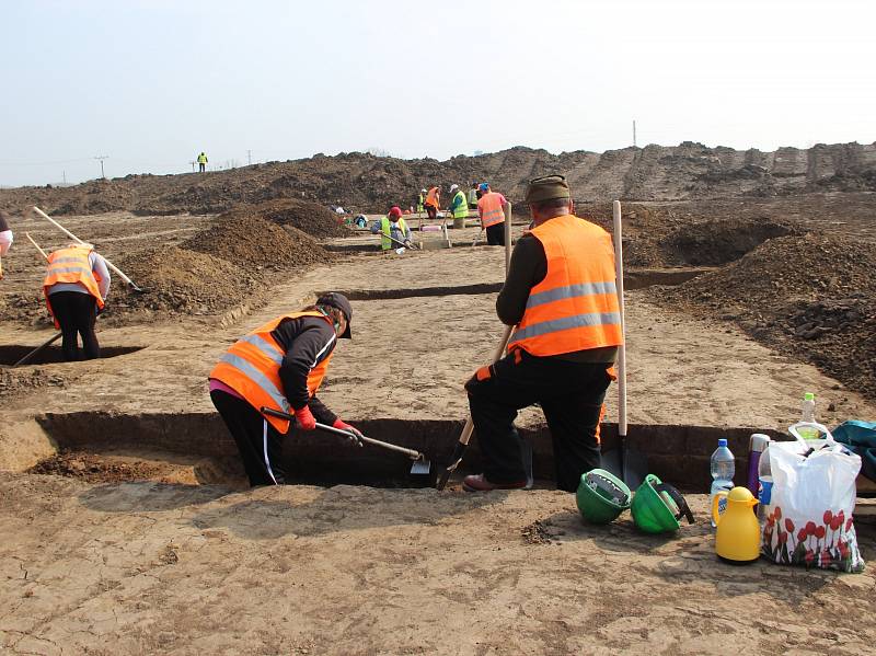 Archeologové začali bádat v místě trasy dálnice D1 mezi Říkovicemi a Přerovem. V současné době probíhá intenzivní výzkum u Dluhonic, intenzivní doklady osídlení ale očekávají badatelé o něco dál - v Předmostí.